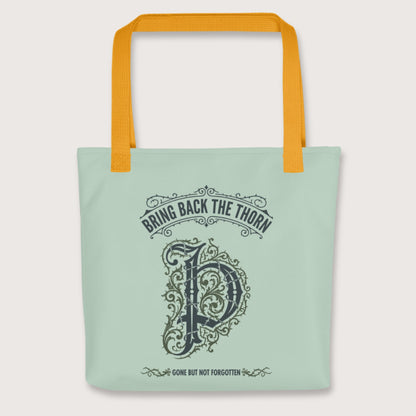 Yellow Bring Back the Thorn Letter Bag - history buff gift by HistoHead