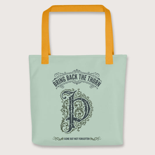 Yellow Bring Back the Thorn Letter Bag - history buff gift by HistoHead