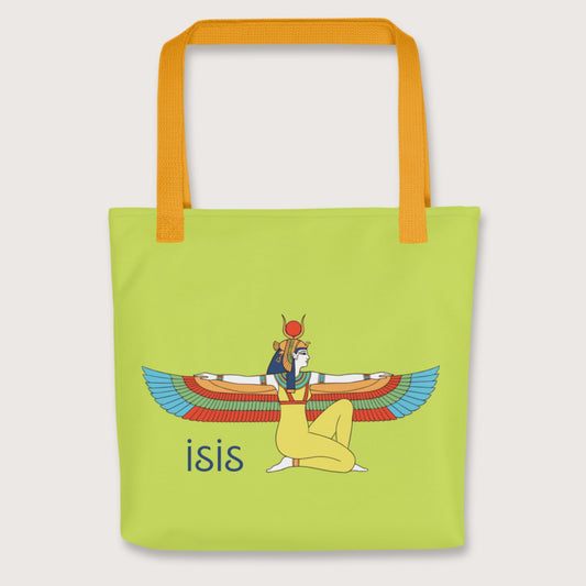 Yellow Egyptian Goddess Isis Bag - history buff gift by HistoHead
