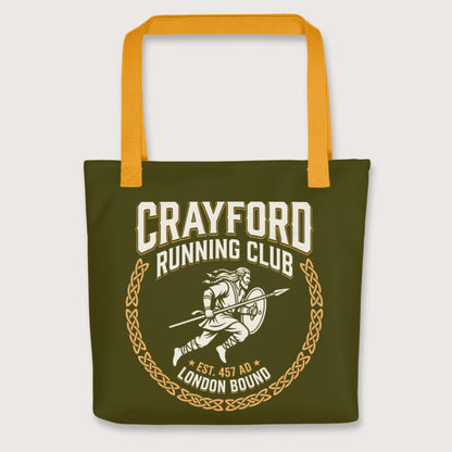 Yellow Crayford Running Club Bag - history buff gift by HistoHead