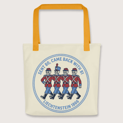 Yellow Liechtenstein 1866 Bag - history buff gift by HistoHead