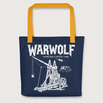 Yellow Warwolf Trebuchet Bag - history buff gift by HistoHead