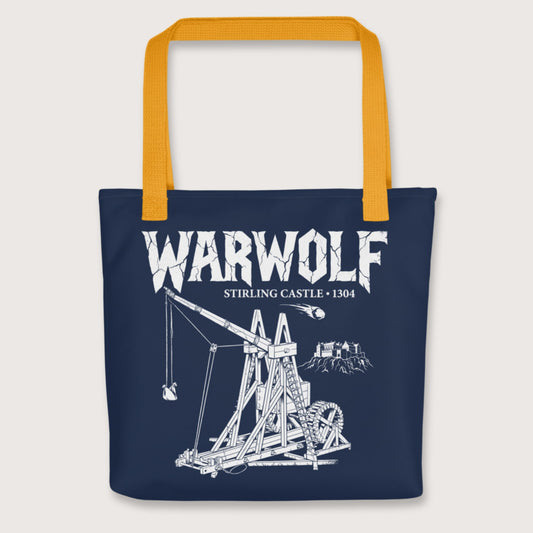 Yellow Warwolf Trebuchet Bag - history buff gift by HistoHead