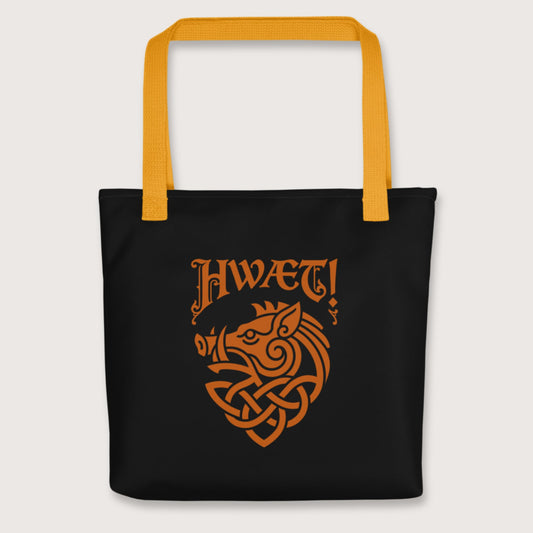 Yellow Hwaet Boar Bag - history buff gift by HistoHead
