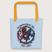 Yellow The Hundred Years' War Bag - history buff gift by HistoHead