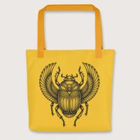 Yellow Khepri God of Rebirth Bag - history buff gift by HistoHead