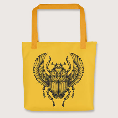 Yellow Khepri God of Rebirth Bag - history buff gift by HistoHead