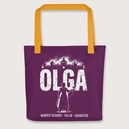 Yellow Olga of Kiev Warmest Regards Bag - history buff gift by HistoHead