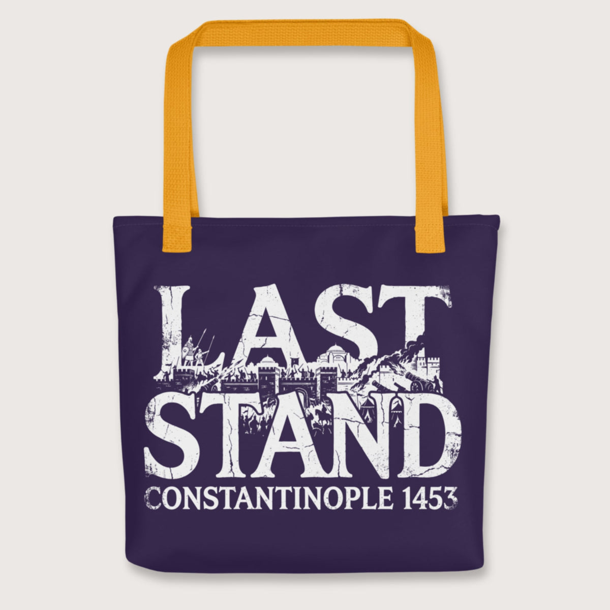 Yellow Last Stand Constantinople 1453 Bag - history buff gift by HistoHead
