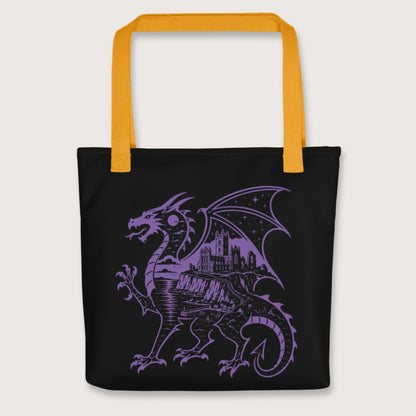 Yellow Whitby Wyrm Bag - history buff gift by HistoHead