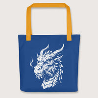 Yellow Smoking Dragon Bag - history buff gift by HistoHead
