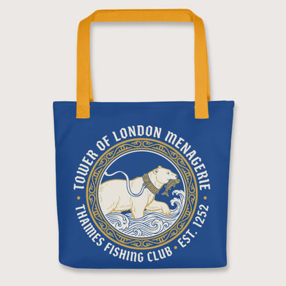 Yellow Tower Of London Menagerie Thames Fishing Club Bag - history buff gift by HistoHead