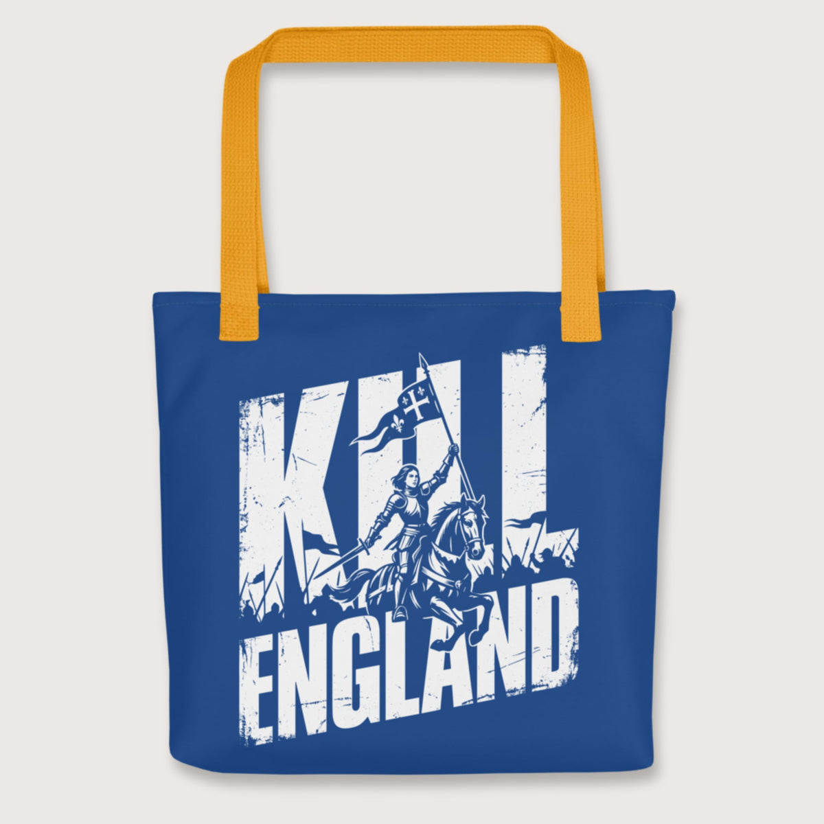 Yellow Joan of Arc Kill England Bag - history buff gift by HistoHead