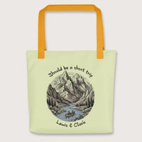 Yellow Lewis & Clark Short Trip Bag - history buff gift by HistoHead