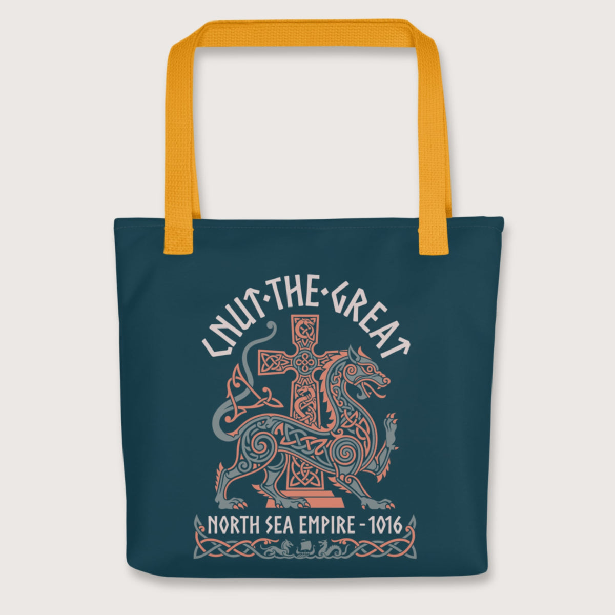 Yellow Cnut the Great Bag - history buff gift by HistoHead