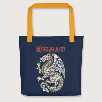 Yellow Englaland Dragon Bag - history buff gift by HistoHead