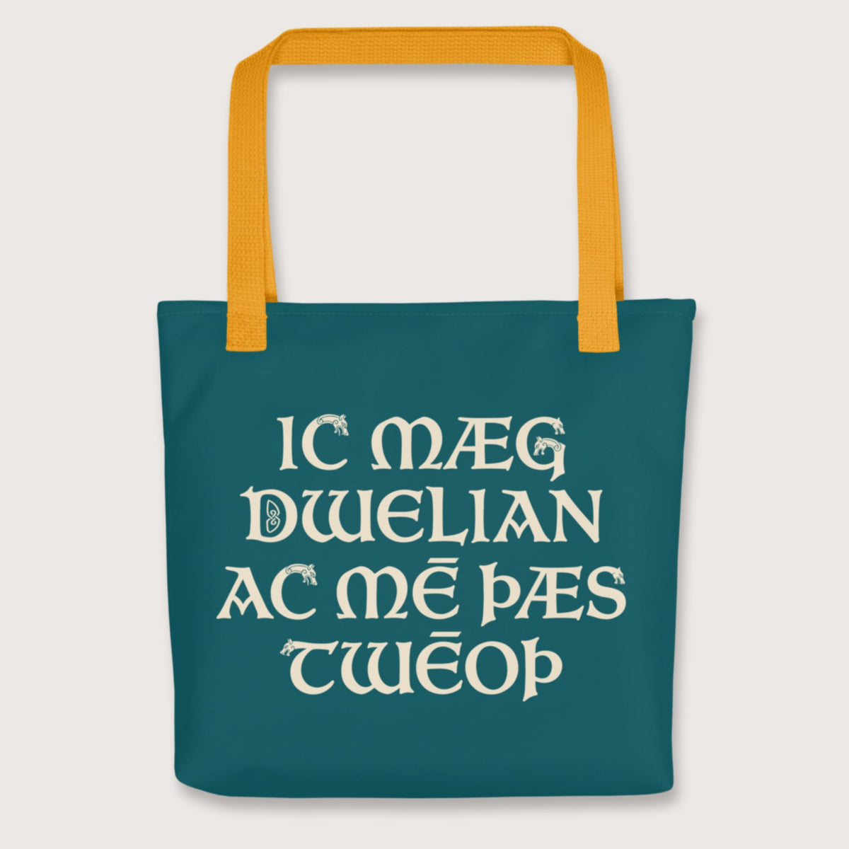 Yellow I May Be Wrong But I Doubt It in Old English Bag - history buff gift by HistoHead