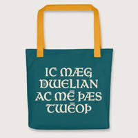 Yellow I May Be Wrong But I Doubt It in Old English Bag - history buff gift by HistoHead