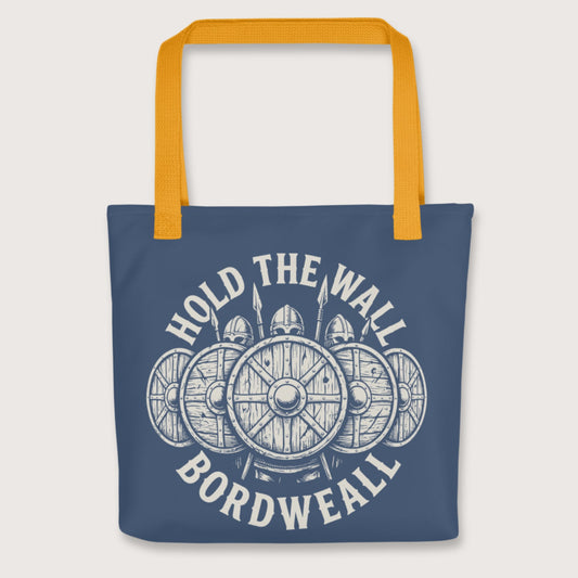 Yellow Hold the Wall Bag - history buff gift by HistoHead