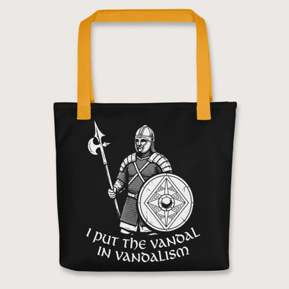 Yellow Vandal in Vandalism Bag - history buff gift by HistoHead
