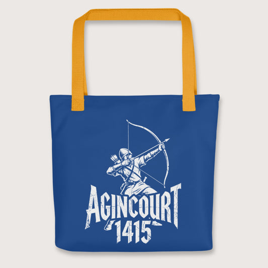 Yellow Agincourt 1415 Longbowman Bag - history buff gift by HistoHead