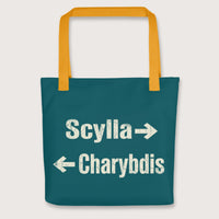 Yellow Between Scylla and Charybdis Bag - history buff gift by HistoHead