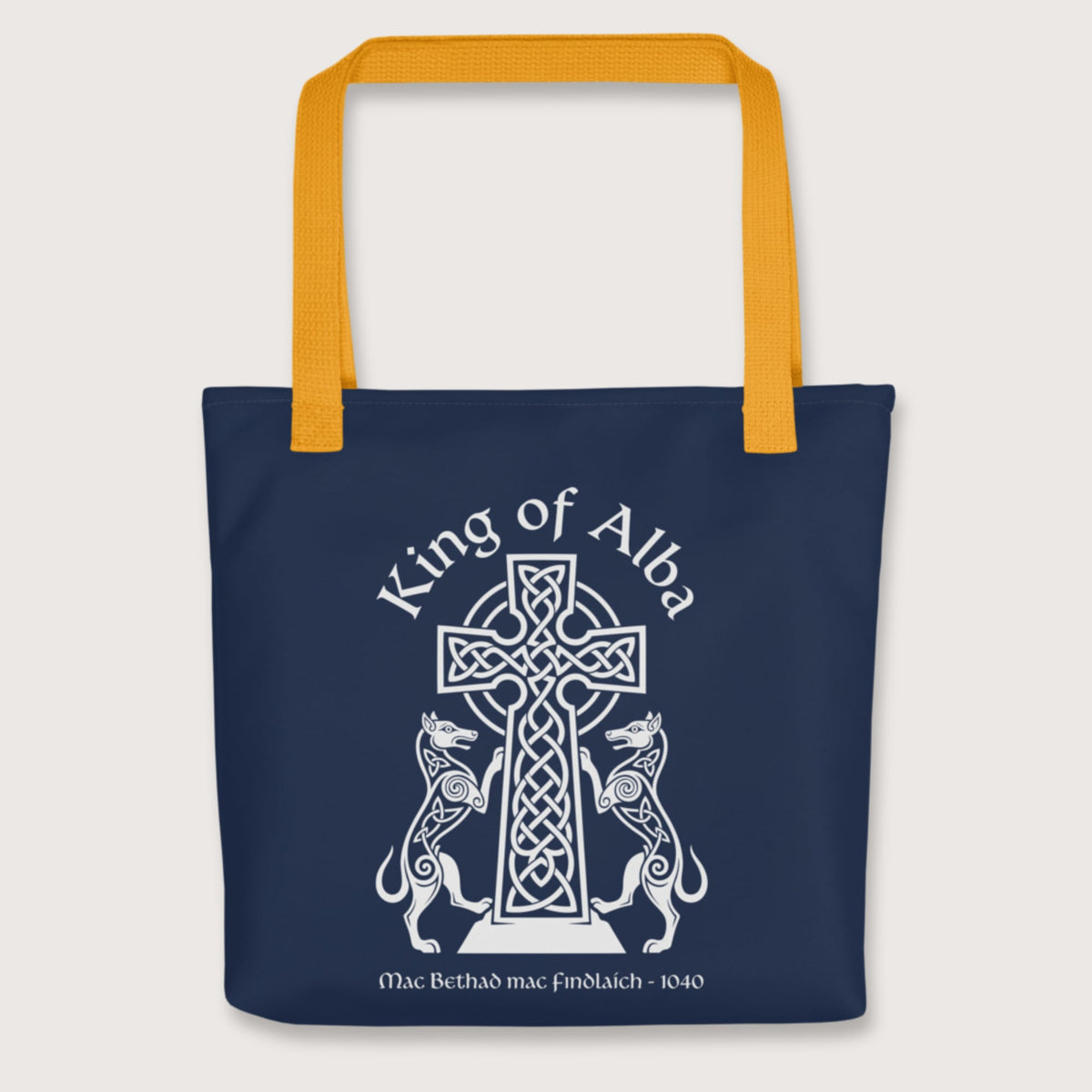 Yellow King of Alba Bag - history buff gift by HistoHead