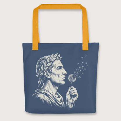 Yellow Caesar Blowing Wishes Bag - history buff gift by HistoHead