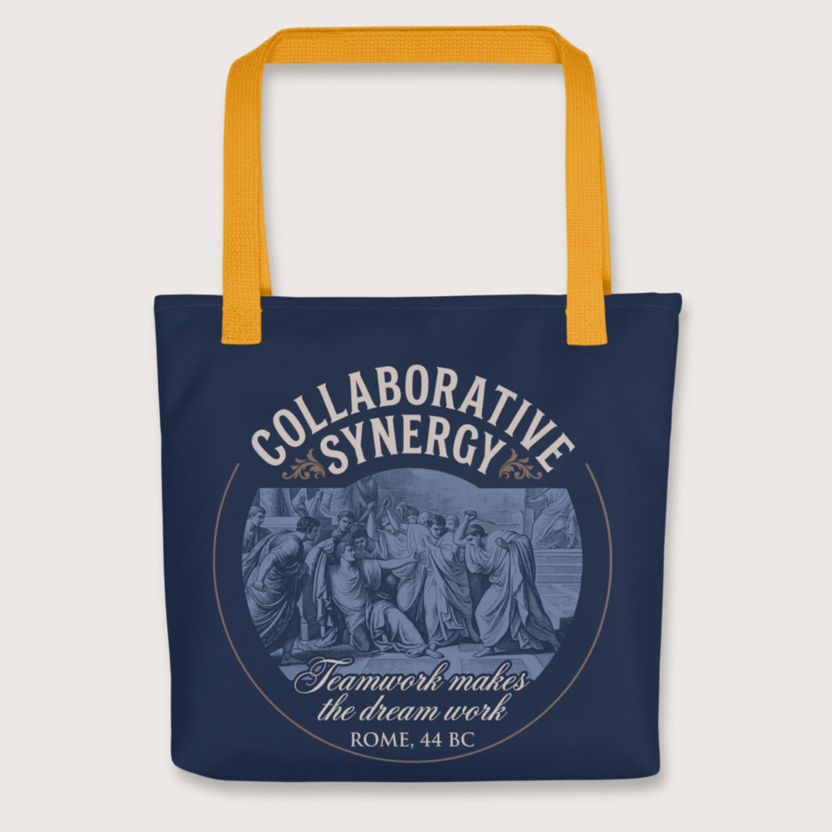 Yellow Collaborative Synergy Bag - history buff gift by HistoHead