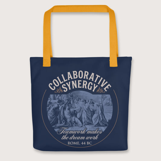 Yellow Collaborative Synergy Bag - history buff gift by HistoHead