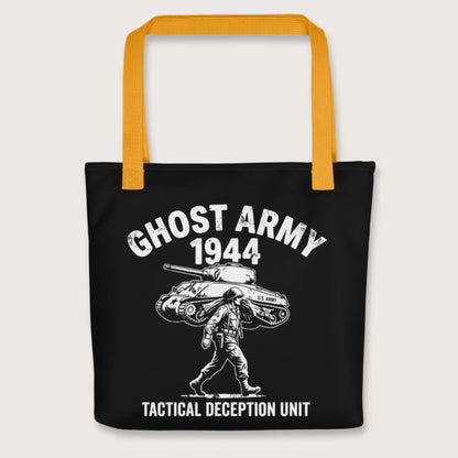 Yellow Ghost Army Bag - history buff gift by HistoHead