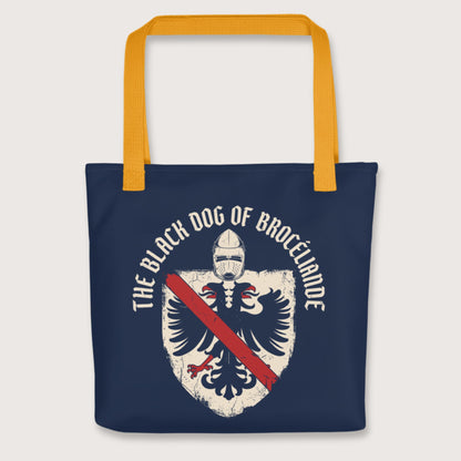 Yellow Du Guesclin The Black Dog of Brocéliande Bag - history buff gift by HistoHead