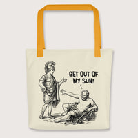 Yellow Diogenes: Get Out of My Sun Bag - history buff gift by HistoHead