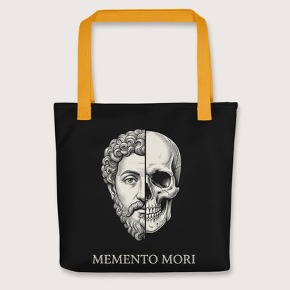 Yellow Marcus Aurelius Skull Bag - history buff gift by HistoHead