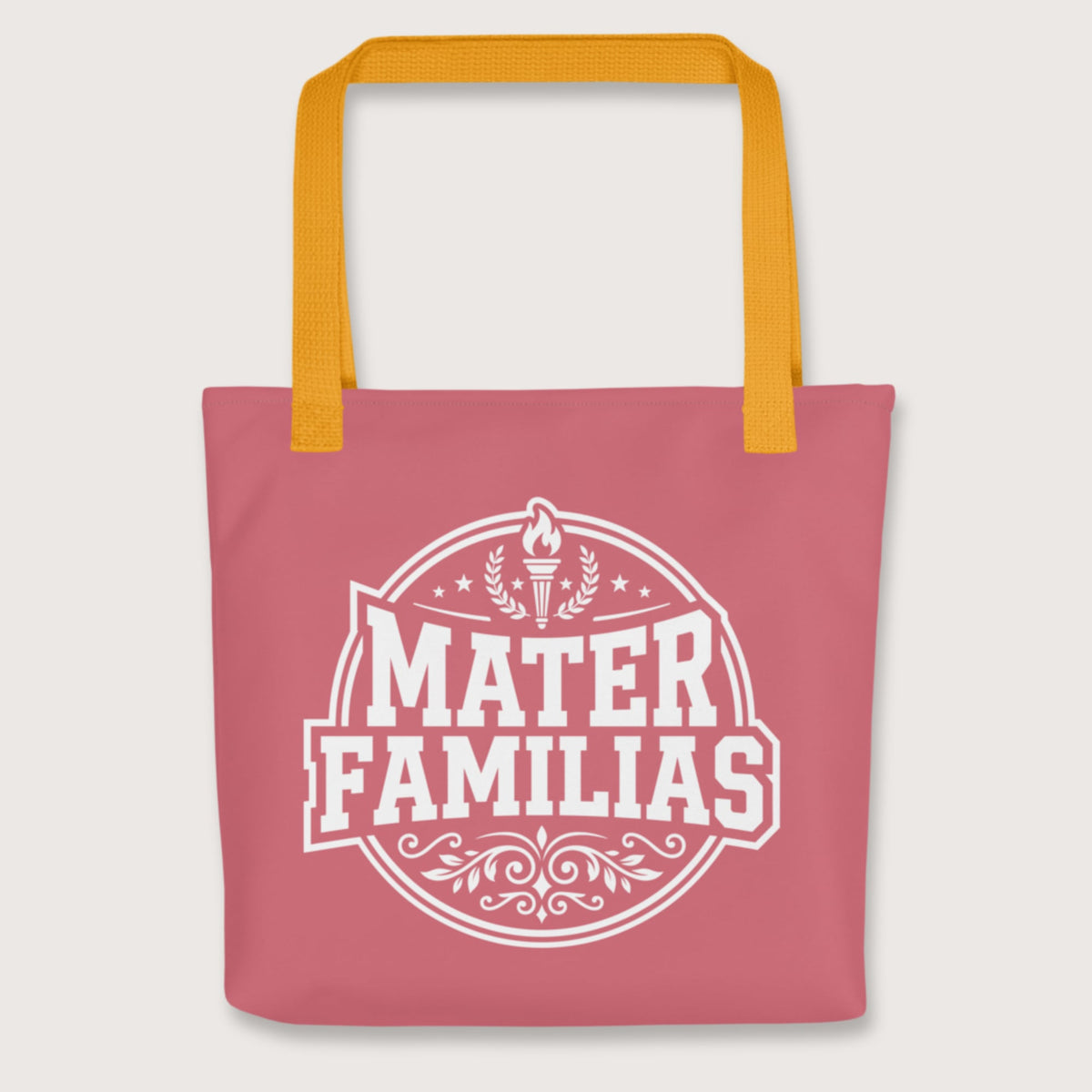 Yellow Mater Familias Latin Bag - history buff gift by HistoHead