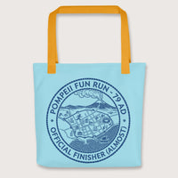 Yellow Pompeii Fun Run Official Finisher Bag - history buff gift by HistoHead