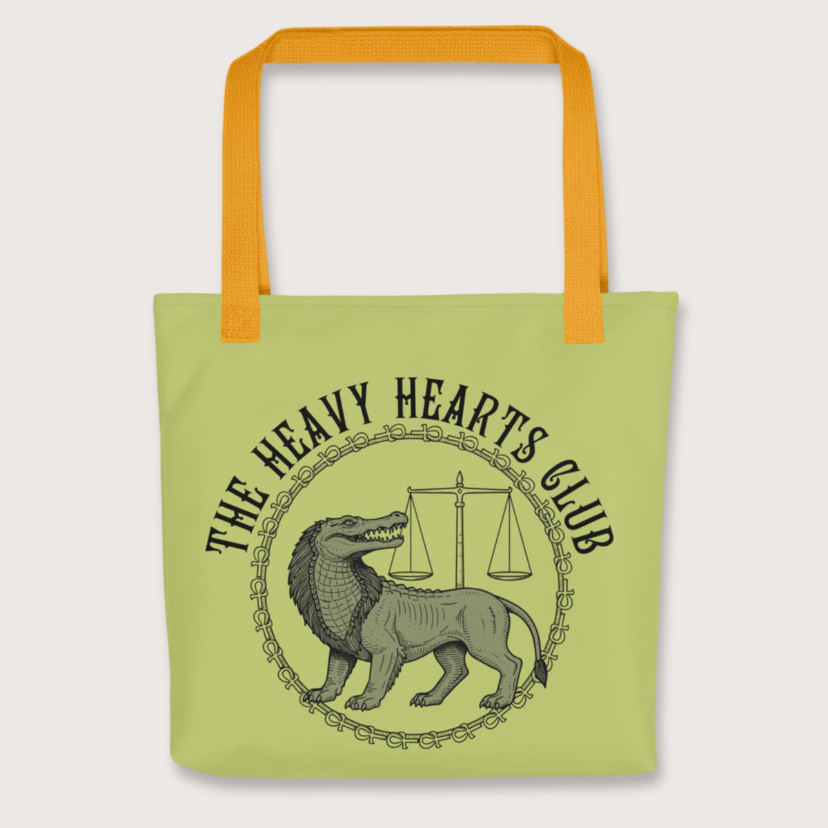 Yellow The Heavy Hearts Club Bag - history buff gift by HistoHead