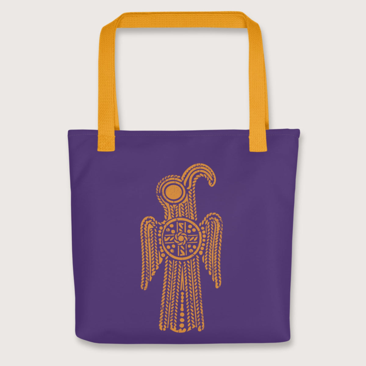 Yellow Anglo-Saxon Eagle Bag - history buff gift by HistoHead