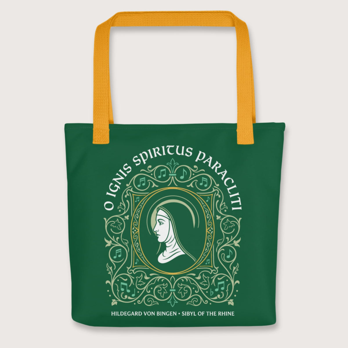 Yellow Hildegard von Bingen Bag - history buff gift by HistoHead