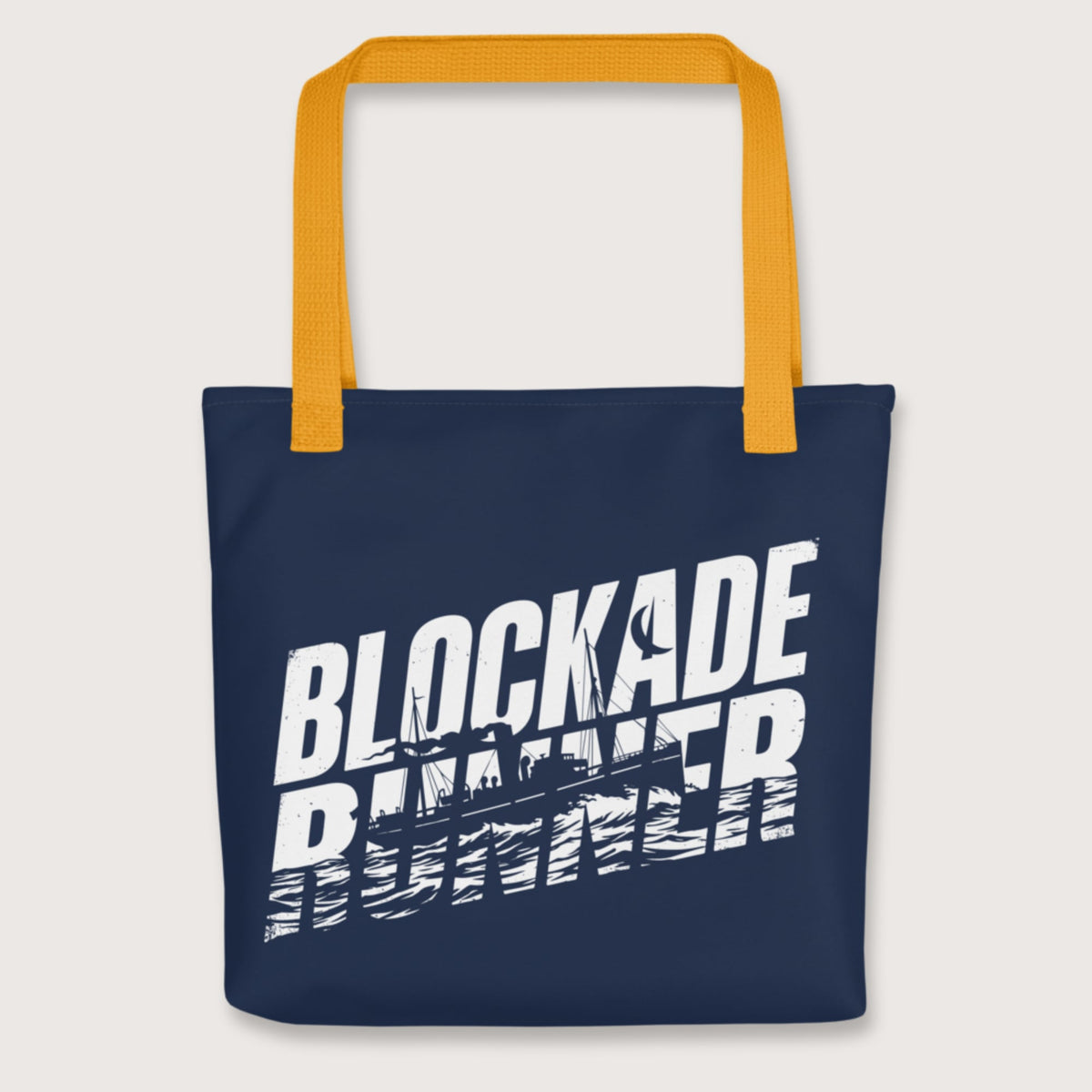 Yellow Blockade Runner Bag - history buff gift by HistoHead