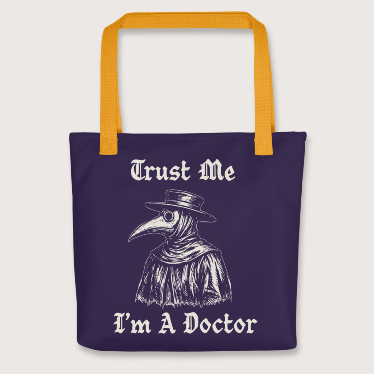 Yellow Trust Me I'm A Doctor Bag - history buff gift by HistoHead