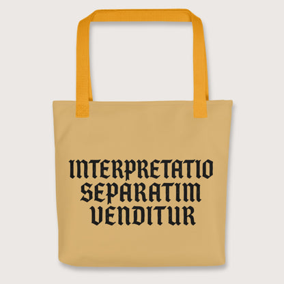 Yellow Translation Sold Separately in Latin Bag - history buff gift by HistoHead