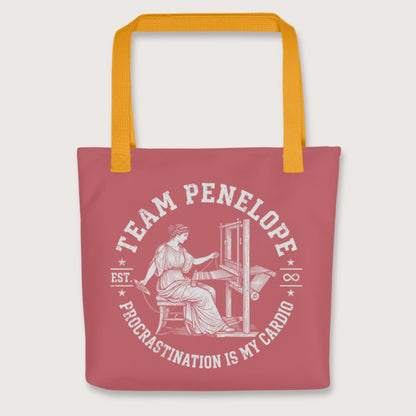 Yellow Team Penelope Procrastination Bag - history buff gift by HistoHead