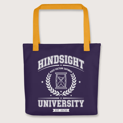 Yellow Hindsight University Bag - history buff gift by HistoHead
