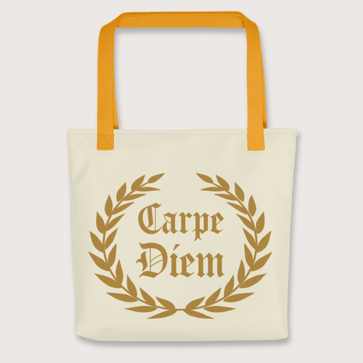 Yellow Carpe Diem Bag - history buff gift by HistoHead