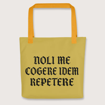 Yellow Don't Make Me Repeat Myself Bag - history buff gift by HistoHead