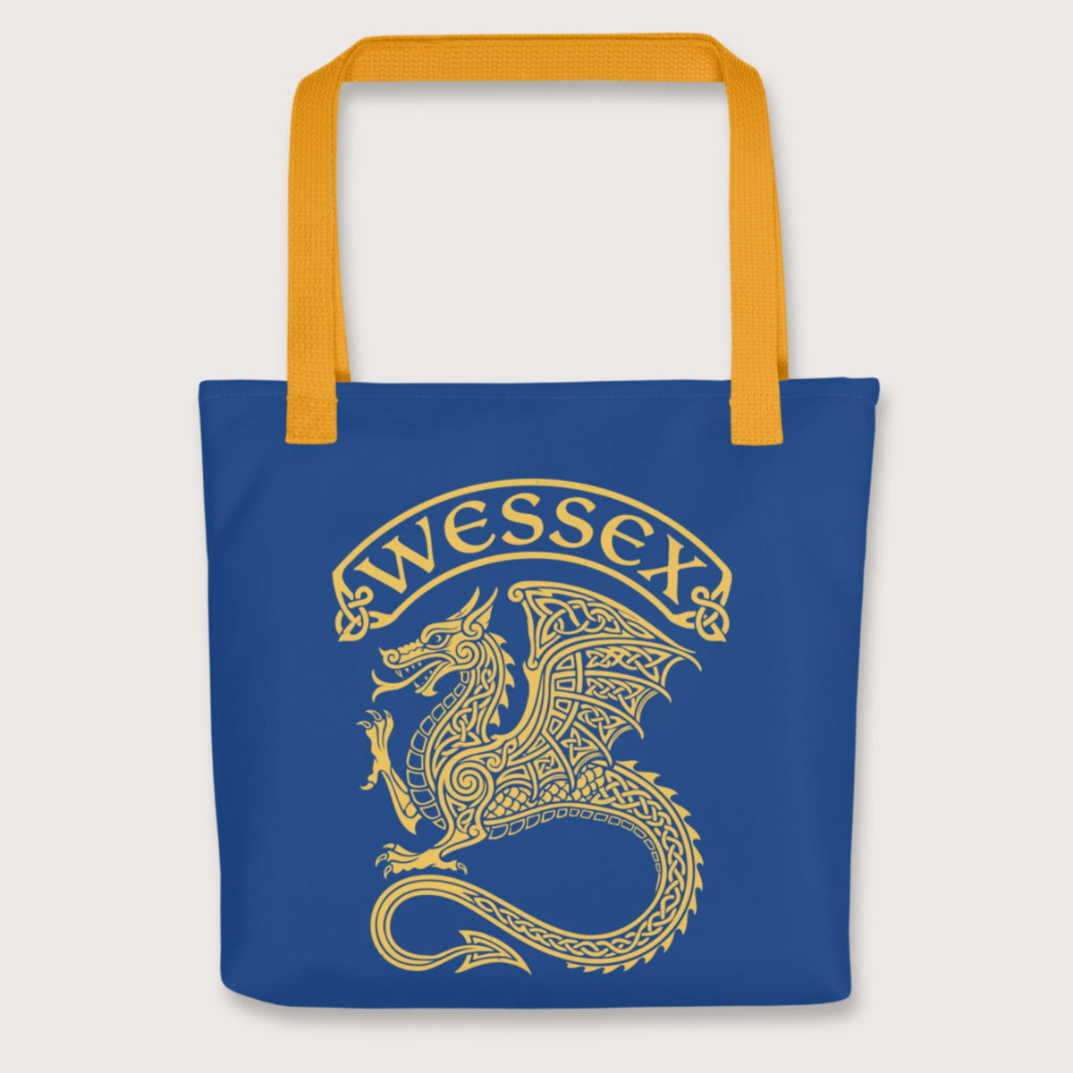 Yellow Wessex Dragon Bag - history buff gift by HistoHead