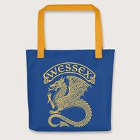 Yellow Wessex Dragon Bag - history buff gift by HistoHead