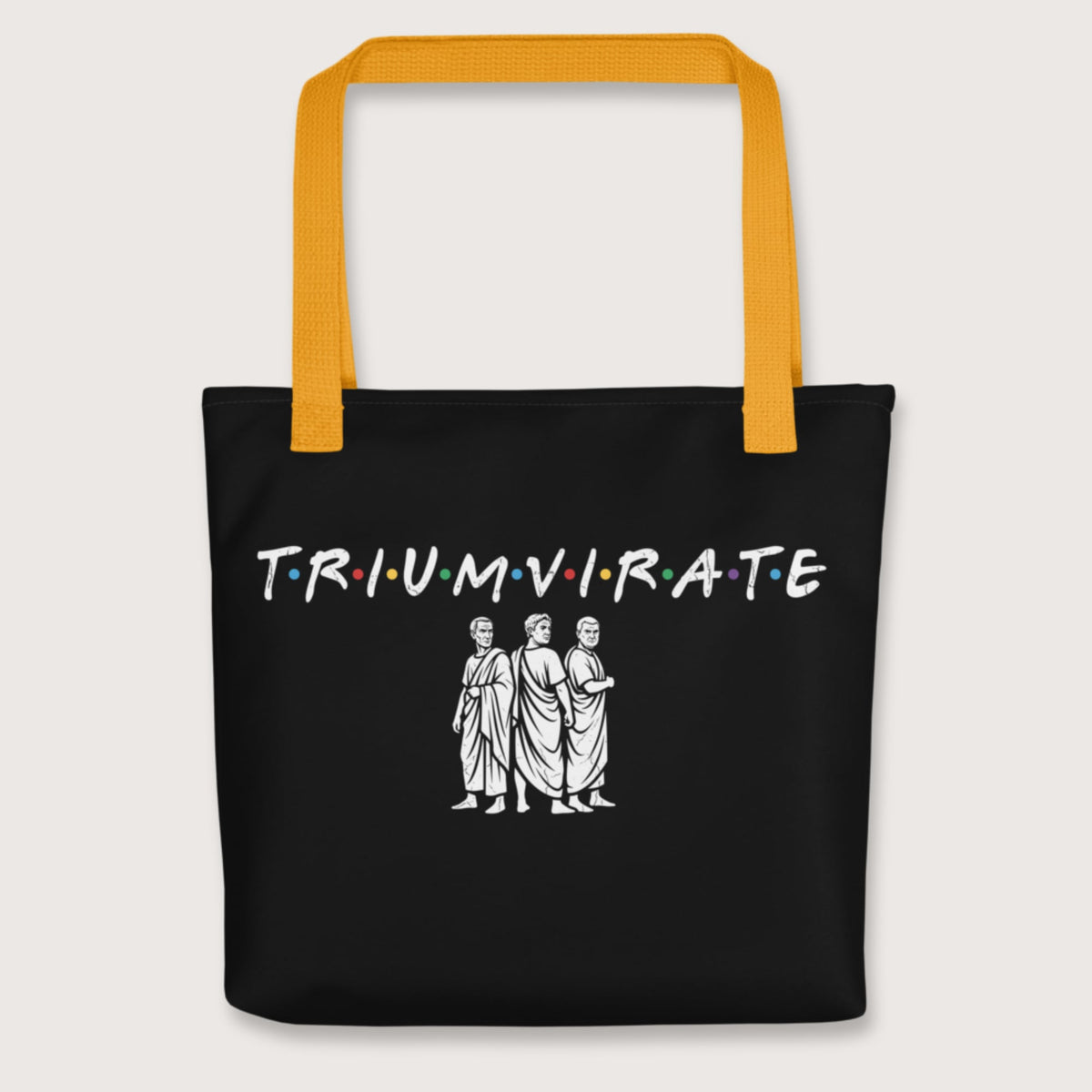 Yellow First Triumvirate Bag - history buff gift by HistoHead