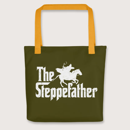 Yellow The Steppefather Parthian Shot Bag - history buff gift by HistoHead